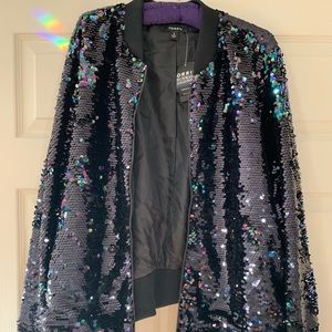 New Sequin Bomber Jacket